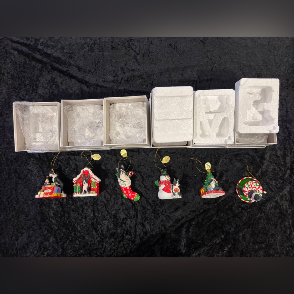NWB Danbury Mint Adorable Pet Ornaments